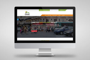 CIMEC website inside a screen
