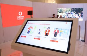 Photo of the display during the Vodafone event