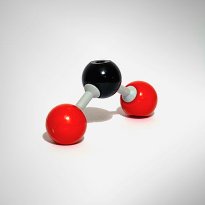 picture of CO2 molecules