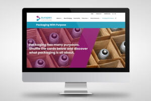 EUROPEN website in a computer screen
