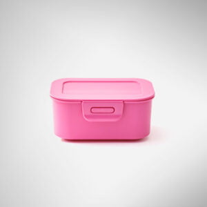 pink plastic box
