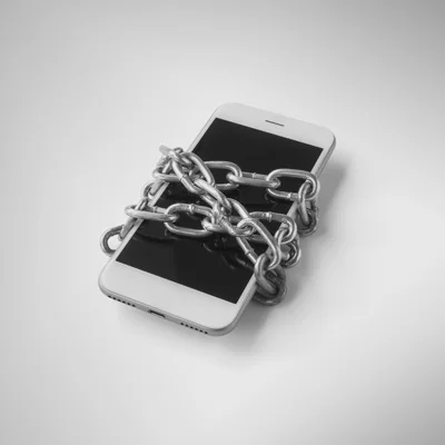 phone with chain